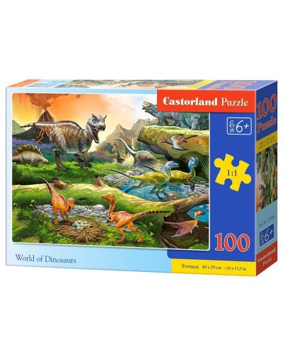 Puzzle 100 world of dinosaurs