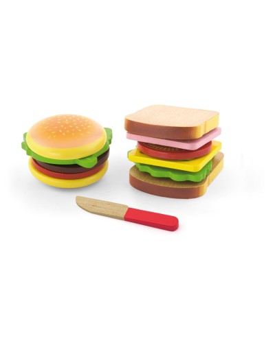 Viga 50810 Zestaw do krojenia – hamburger i kanapka