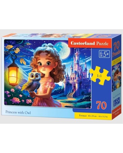 Puzzle 70 princess with owl