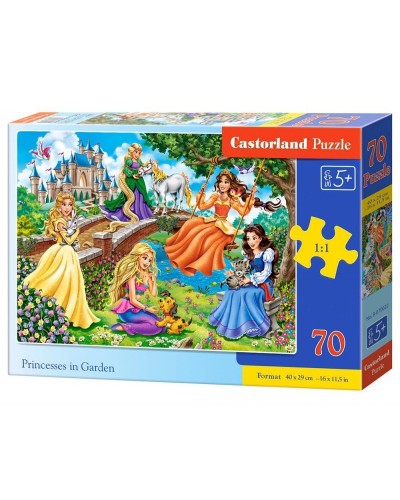 Puzzle 70 princesses in garden
