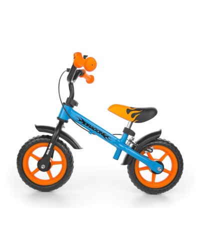 Rowerek biegowy Dragon z hamulcem blue-orange